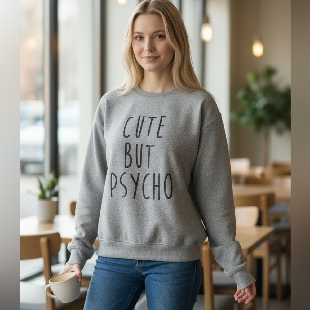 Kotton Click Gray Sweatshirt Size Small